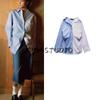 Spring New Women Clothes Western Style All-Match Patchwork Stripe Poplin Loose Lapel Shirts 4764020
