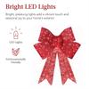 Christmas Glowing Bow LED Lights Large Christmas Bows Lit Bow Illuminate Yard Decoration Outdoor Decorations Yard