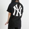 New Era Серия MLB Нью-Йорк Янкиз Классическая футболка с коротким рукавом и круглым вырезом с логотипом NY на спине Унисекс Футболка Черная 12711605