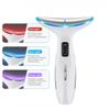 3 Colors LED Neck Beauty Device EMS Facial Lifting Massager Double Chin Remover Heat Therapy Face Skin Rejuvenation Instrument