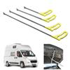Auto Body Dent Puller Hook Dent Repair Flat Hook Stainless Steel Push Rods Body Dent Removal Paintless Dent Repair