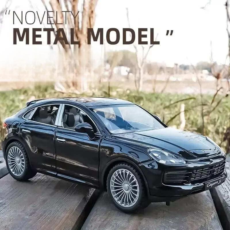 LYZRC Large 1:24 Porsche Cayenne SUV Miniature Collection Simulation Die-cast Alloy Car Sound and Light Vehicle Toy Car Children's Gift