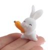 4шт Пасхальный кролик Морковь Миниатюрный садовый декор Мини-кролик Пасхальный кекс Декор