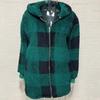 Женское пальто, клетчатая молния с капюшоном, свободные карманы, куртка-кардиган, осень-зима, толстое плюшевое пальто, уличная одежда