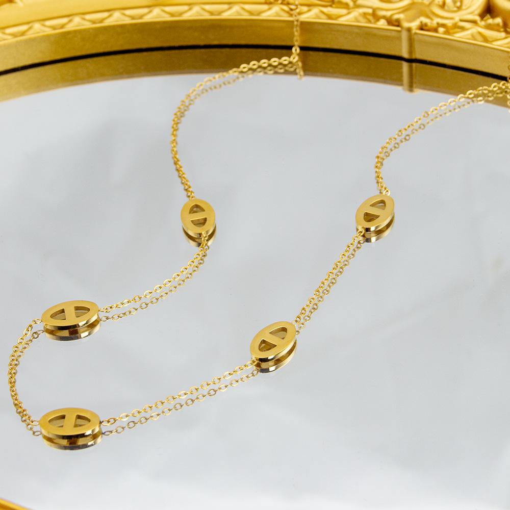 Стильный европейский и американский браслет из титановой стали "Свиное рыло": Простой, Универсальный и Высококлассный