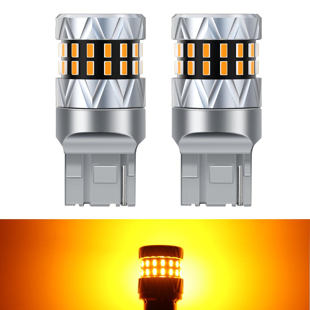 2 шт. P21W Led 1156 BA15S PY21W BAU15S BAY15D P21/5W 1157 Светодиодные лампы T20 7440 W21W WY21W 7443 W21/5W 42SMD Автомобильный указатель поворота Задний тормоз Авто лампа