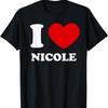Я люблю Николь Я обожаю Николь Смешная футболка с Николь