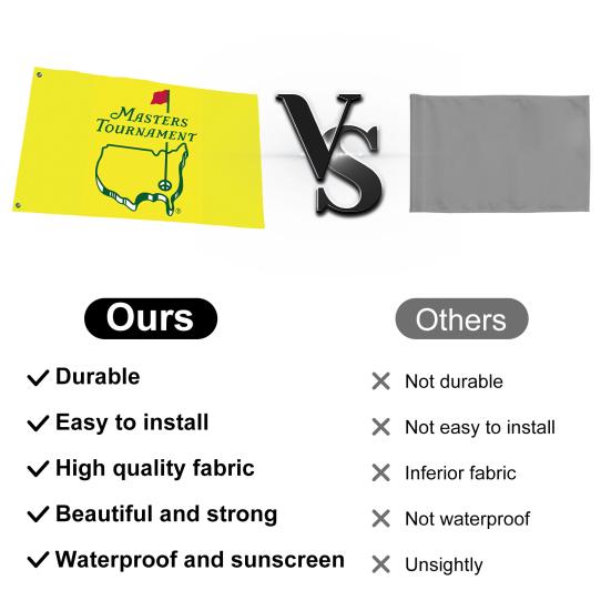 Флаг для турнира по гольфу Отличный профессиональный 3x5 футов Зеленый флаг для гольфа Флаг для турнира по гольфу Зеленый флаг Аксессуары для гольфа