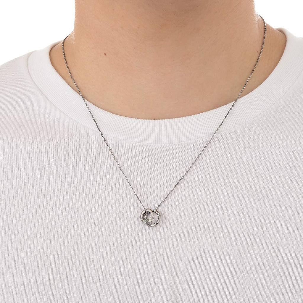 THE KISS Rapunzel On the Tower Disney Princess Rapunzel Silver Pair Necklace [The Kiss] DI-SN2410CB-2411NG [Disney Collection]