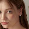 Tatiana (Серебро 925) Милые гелевые серьги-котики EC3097