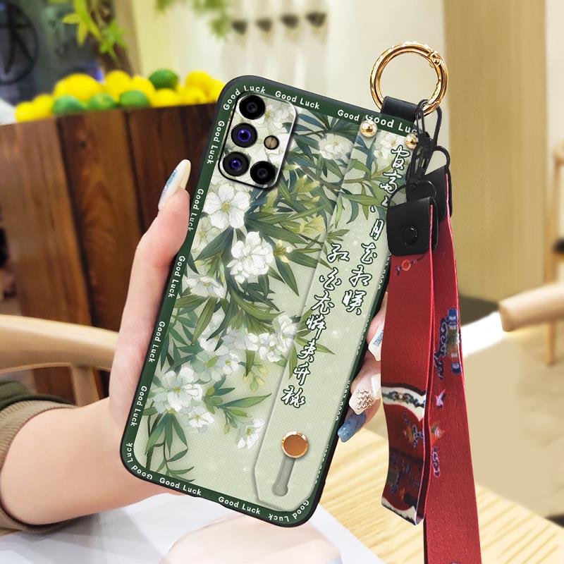 Phone Holder Anti-knock Phone Case For Samsung Galaxy M31S/SM-M317F/M315F Shockproof Chinese Style Elderly Lady For Mom