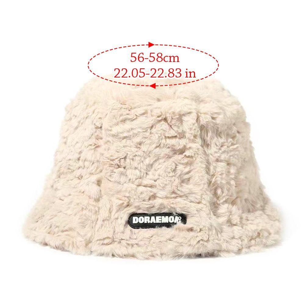 Плюшевая кепка рыбака, теплая кепка от солнца, плюшевая шляпа-ведро для женщин