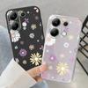 Милый цветочный мягкий силиконовый чехол для Xiaomi Redmi Note 13 Pro 14C Samsung A55 M35 S24 FE iPhone 15 Huawei Honor Realme Camera защитный противоударный чехол