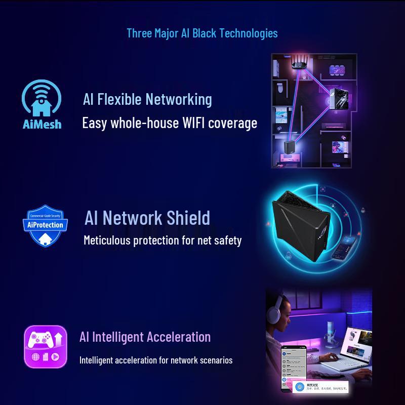 ASUS ROG BE@RBRICK GS7 WiFi 7 Gaming Router (CN version)