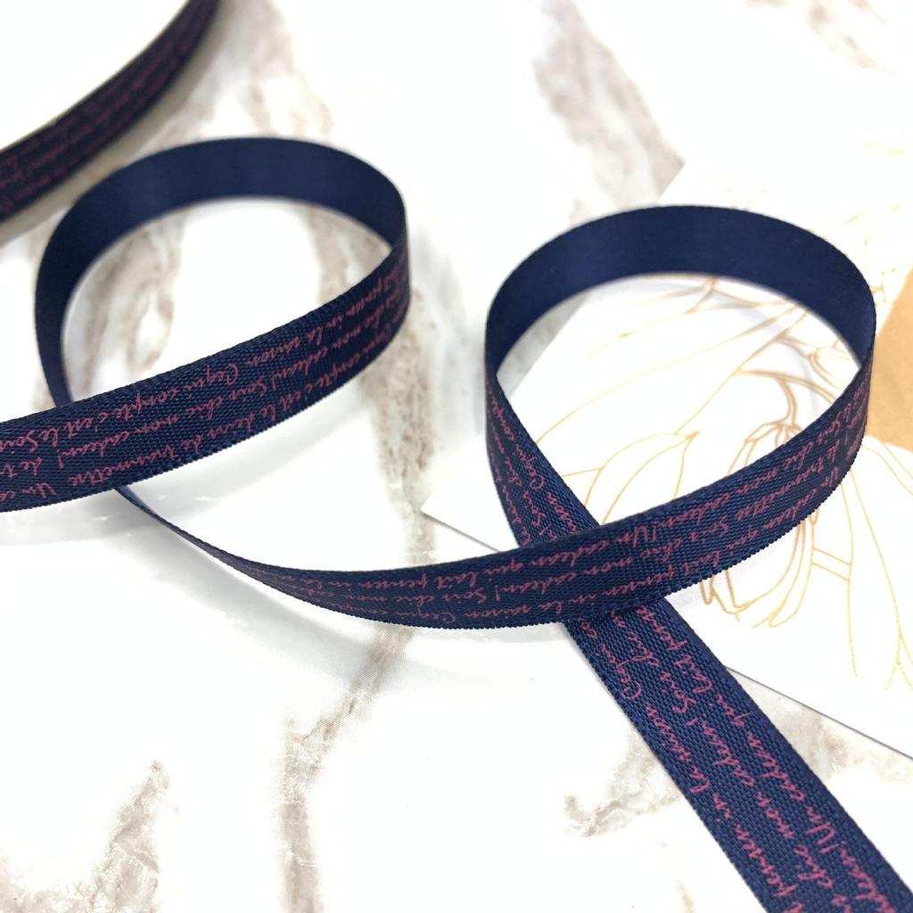 1 см полиэстеровая лента с печатными английскими буквами для самостоятельного изготовления аксессуаров для волос и подарков