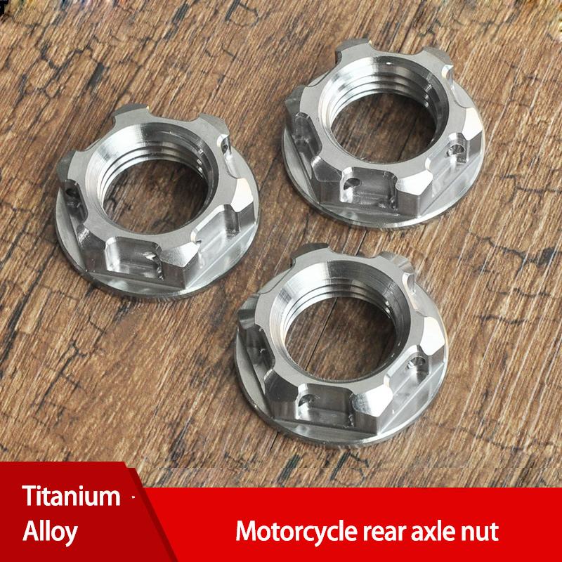 Modification Rear Axle Titanium NUT for Motorcycle Rear Axle Nut M18 M20 M22 M24
