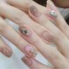 Hwayangnyeonhwa Gel Nail Sticker 24P Self-Applying Nail Tips, Trend-259, 1 Piece