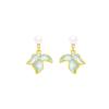 Korean Sweet Petal Earrings for Women - Fresh, Elegant, Versatile Pearl & Flower Design