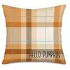 Home Decor Fall-Themed Pumpkins And Hello Fall Design Pattern Cushion Cover Suitable For Sofa Bedroom Car Pillow Cover