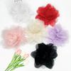 Handmade Patch Applique Fashion Accessories Organza Artificial Flower Fabric Patch Sewing Supplies 6 Colors