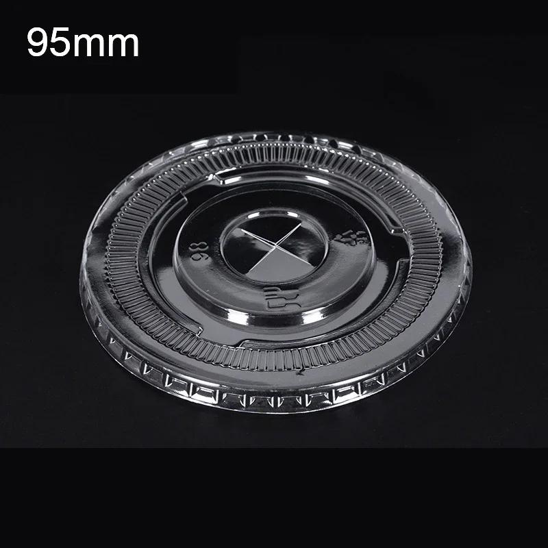 50/100PCS Disposable Clear Plastic Cup Iced Coffee Smoothie Milkshake Cold Drink for Parties Birthdays Weddings Camping Utensils