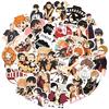 New 50pcs Manga Haikyuu!! Stickers Hinata Shoyo PVC Stickers Japanese Anime Collection Demon Slayer Luggage Stickers
