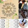 5mm Mini Ultra-small 4 Colors Tri-glide Buckle Belt Buttons Doll Bags Accessories Diy Dolls Buckles