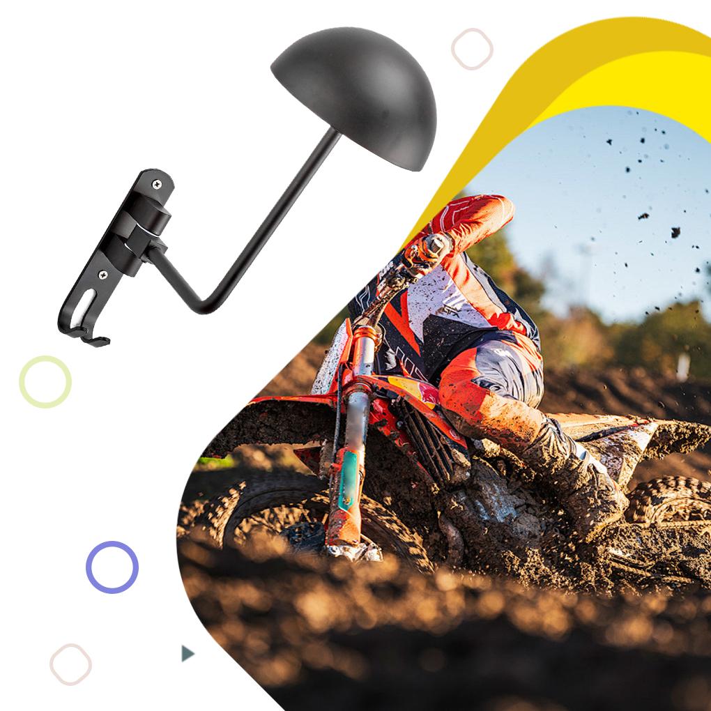 Подставка для шлема мотоцикла, вращающаяся на 180°, настенный держатель для хранения шлема, крючок для вешалки шлема из сплава для велосипедных шлемов