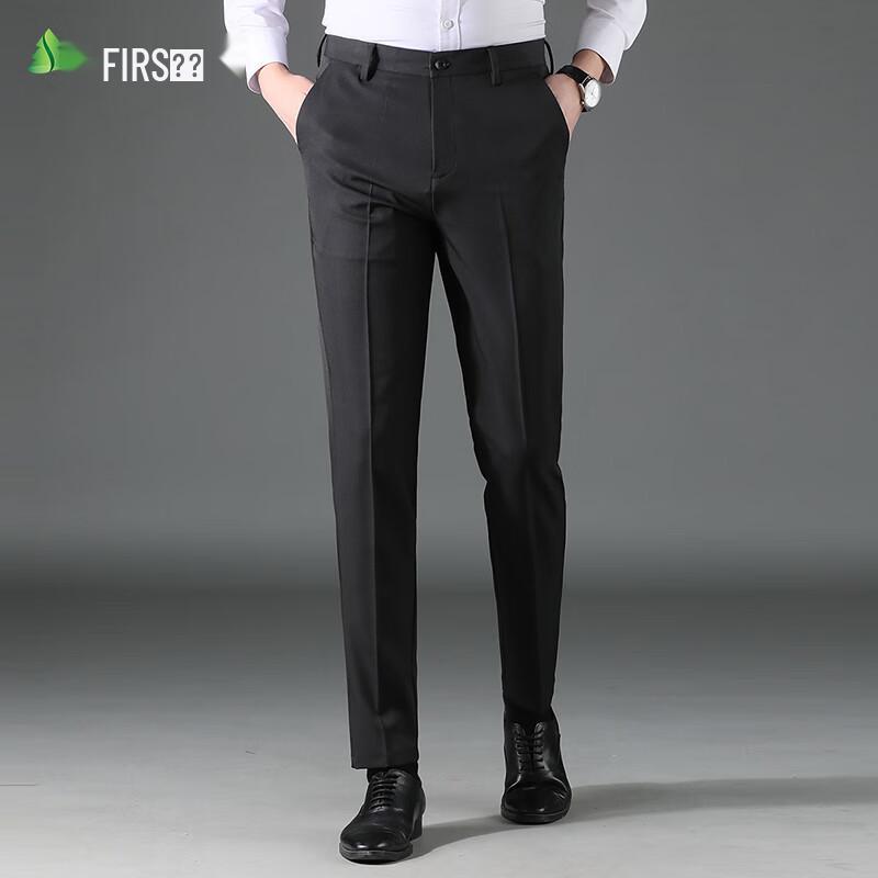 Shanshan Men's Autumn/Winter Thickened Business Straight-Leg Casual Pants