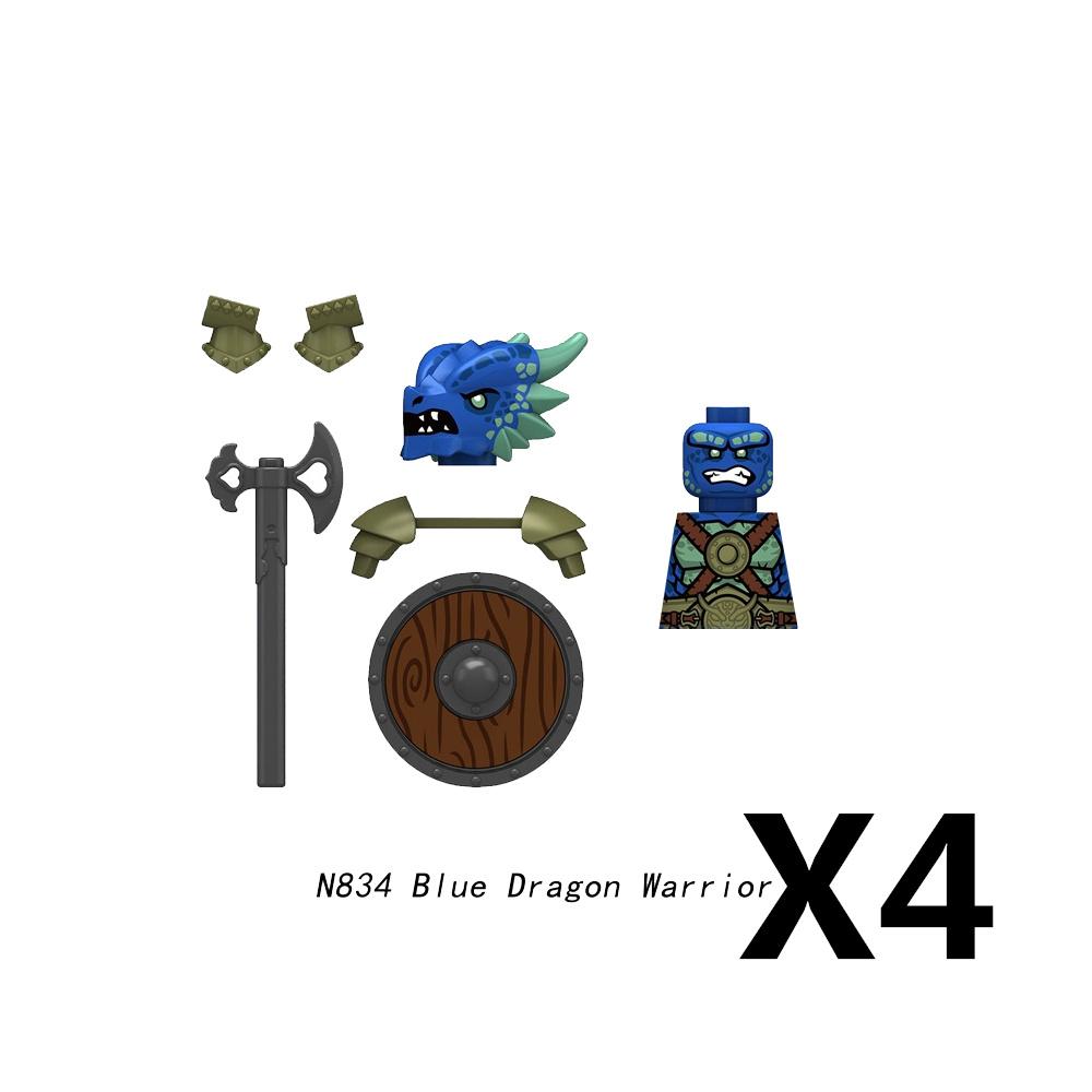 Средневековый Замок Солдат Фигурки Действия Строительные Блоки Дракон Аниме Рыцарь Аксессуар Боевой Конь Ополчение Шлем Щит Игрушка Подарок S015