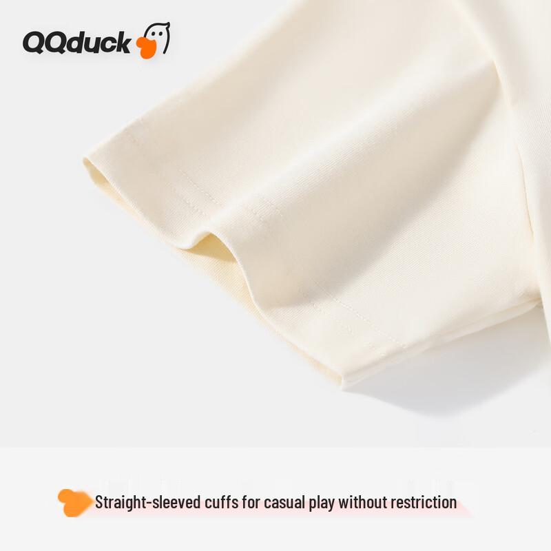 QQ DUCK Мальчишеская футболка с коротким рукавом Супермен-Утка