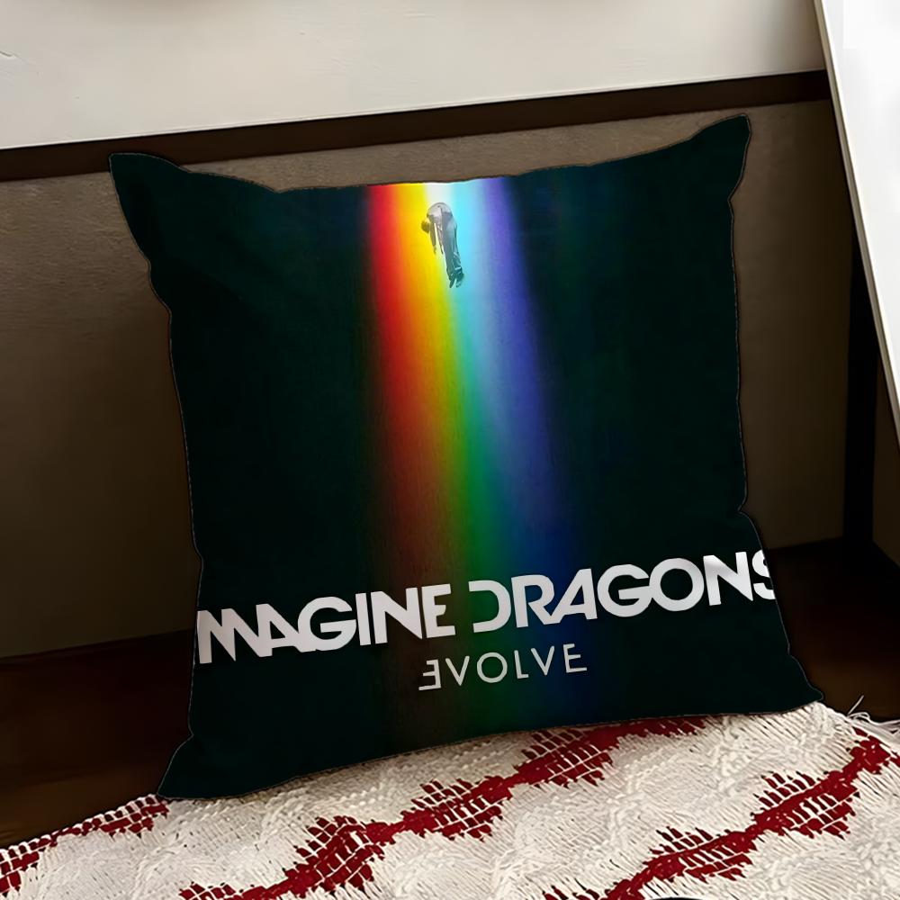 IImagine DDragons Cushion Cover Reversible Soft Durable Pillow Cover Home Car MultiScene Use for Daily Comfort