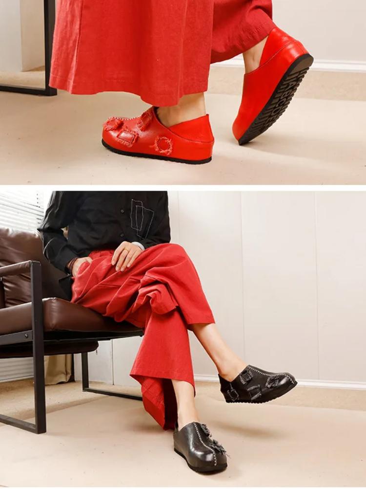 Johnature Женская обувь из натуральной кожи, высококачественные кожаные мокасины, универсальная обувь на плоской подошве на все времена года