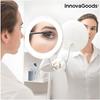 Увеличительное зеркало - InnovaGoods - Mizoom - LED - Гибкий кронштейн - Присоска