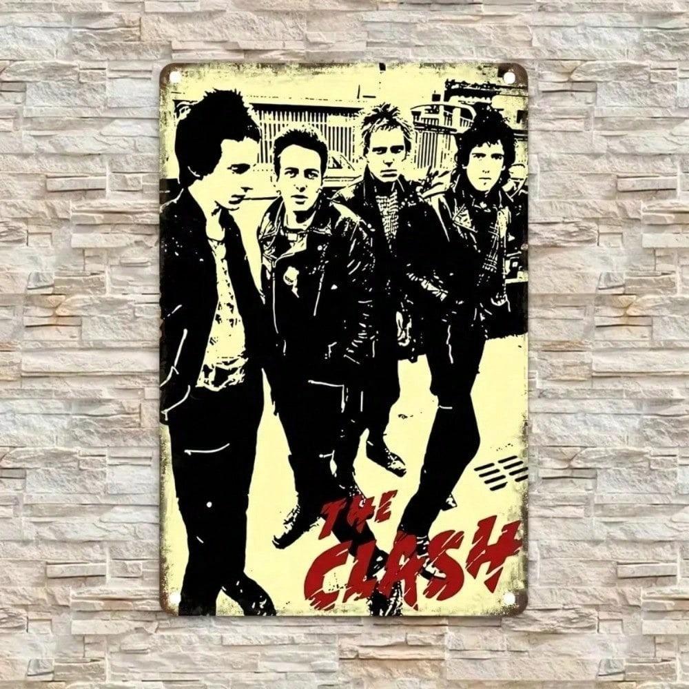 Ретро Металлическое Настенное Искусство Знак The Clash Винтажный Декор для Бара Жестяная Табличка