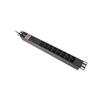 Стоечная PDU Lanberg - PDU-08I-0200-C20-Bk - 1U 16A 8x IEC C13