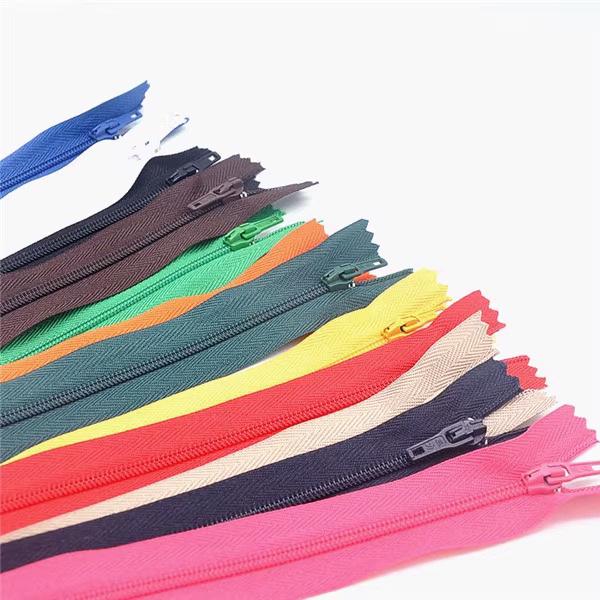 Three Force Short 20CM Nylon Zipper for Dress Pants - Colored Closed-End Fly Zipper Fabric Accessory