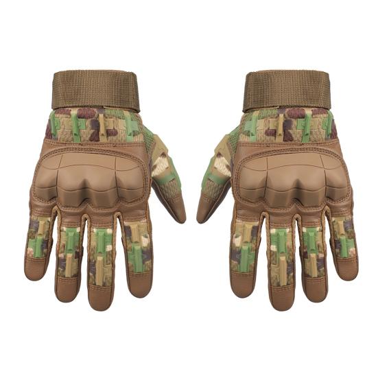 1 пара тактических перчаток с полными пальцами, дышащие, противоскользящие, с сенсорным экраном, для активного отдыха, кемпинга, страйкбола, мотоцикла, альпинизма, велоспорта, охоты, мужские перчатки.