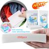 200/50pcs Laundry Mixed Dyeing Cloth Fabric Softener Washing Machine Personal Care Anti-color Absorption Limpieza Board Cleaning