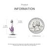 925 Sterling Silver Lavender Charms Bead CZ Zircon Notebook Mouse Dangle Fit Original Bracelet DIY Women Jewelry