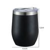 12oz Eggshell Cup Stainless Steel Thermos Bottle Portable Coffee Cups Water Bottle Travel Household Office School Drinking Tools