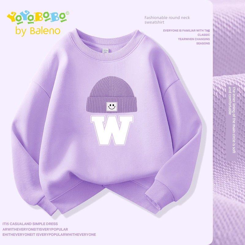 Baleno Kids Ybb Series Girls' Sweatshirt Spring and Autumn Tops 2026 New Spring Children's Clothing Spring Outfit