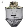 Casual Hidden Net Mesh Foldable Outdoor Sunscreen Mosquito Hat Repellent Protection Fishing Cap