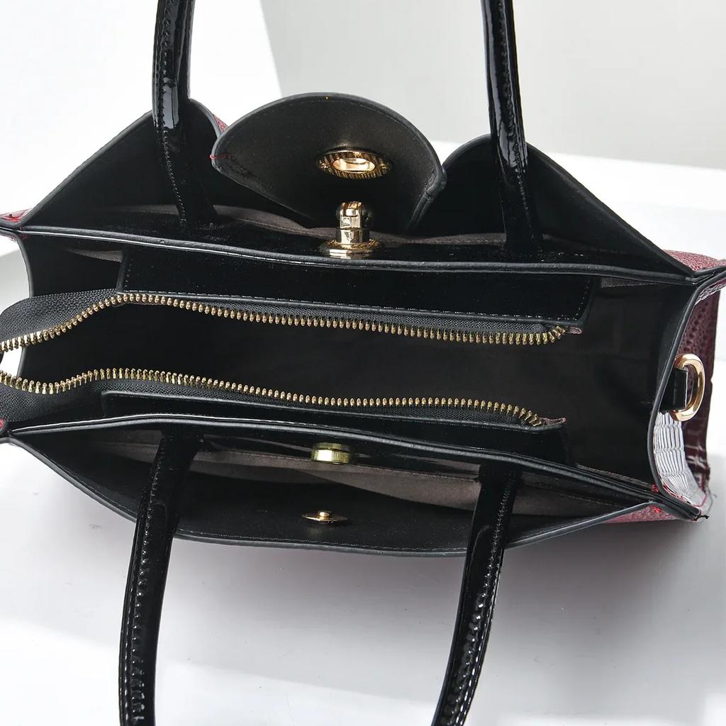 Классическая ретро сумка через плечо модная большая вместительная женская сумка с крокодиловым узором сумка через плечо сумка для поездок на работу женская