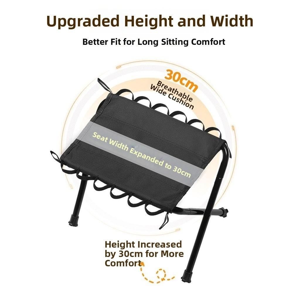 Compact Design Camping Stools Heavy Duty Fishing Chair Small Folding Foot Stool Outdoor Camping
