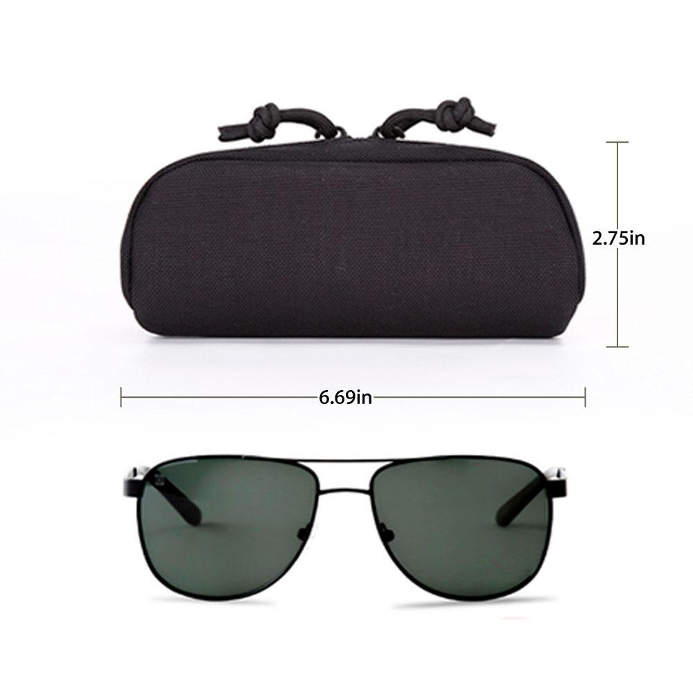 1000D Military Zipper Outdoor Tactical Waist Bag Tool Bag Goggles Storage Box Eyeglasses Bag