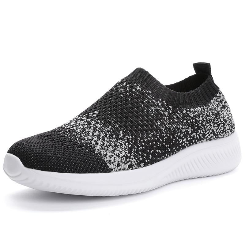 Женская повседневная спортивная обувь для весны и лета, дышащие лоферы, обувь для ходьбы и бега, большой размер для женщин