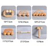 Household Wooden Massage Roller Handheld Manual Muscle Roller Sticks Hand Push Reflexology Trigger Point Massager