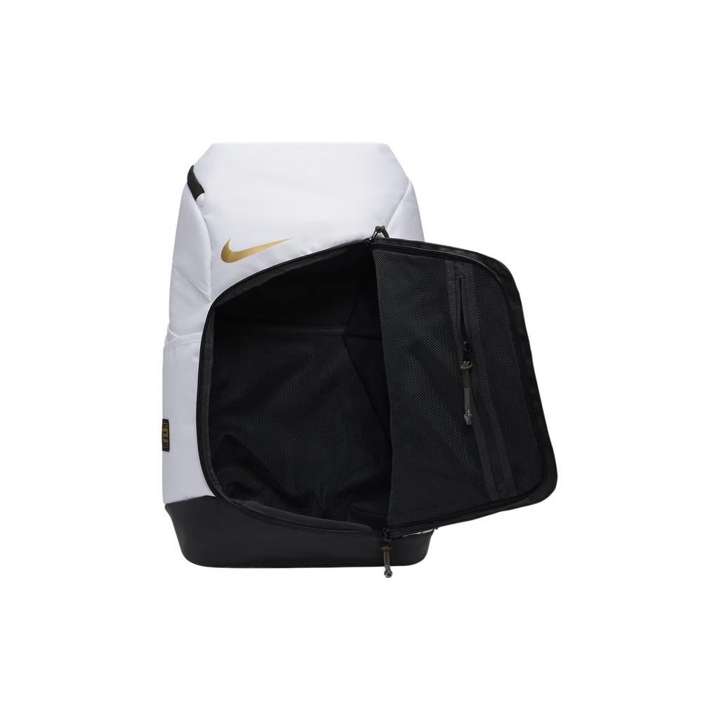 Nike Рюкзак Hoops Elite Белый/Черный/Металлическое Золото Унисекс Рюкзаки DX9786-100