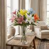 Real Touch Simulated Flower Handmade Wedding Bouquets Silk Fake Bouquets  Party Decor